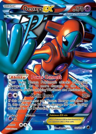 Deoxys EX (Team Plasma) (Full Art) (111/116) - [BW: Plasma Freeze] Holofoil Pokemon Single Pokémon