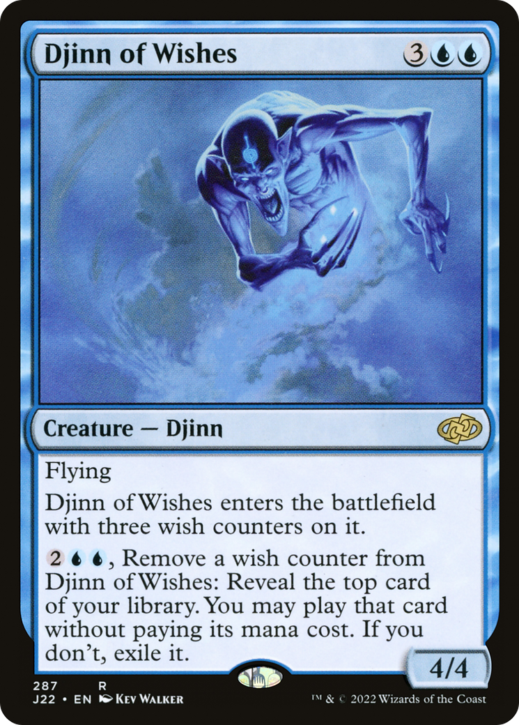 Djinn of Wishes (J22-287) [Jumpstart 2022] MTG Single Wizards of the Coast