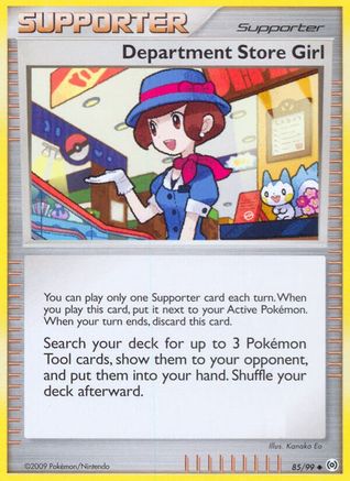 Department Store Girl (85/99) Reverse Holofoil [Platinum: Arceus] Pokemon Single Pokémon