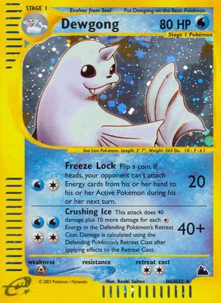 Dewgong (H6) (/144) Holofoil [Vintage: Skyridge] Pokemon Single Pokémon