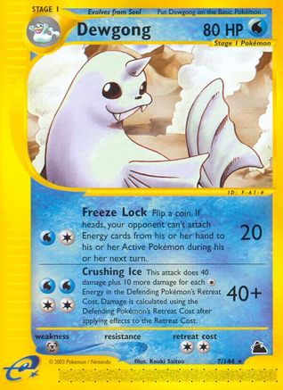 Dewgong (7) (/144) Reverse Holofoil [Vintage: Skyridge] Pokemon Single Pokémon