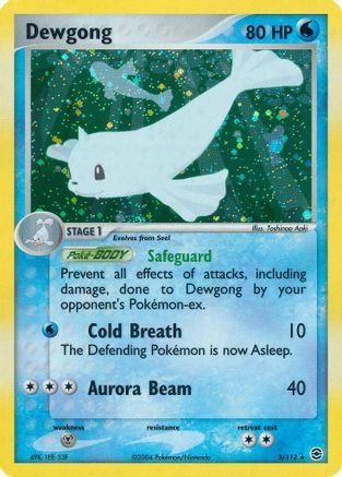 Dewgong (3/112) - [EX: FireRed & LeafGreen] Holofoil Pokemon Single Pokémon