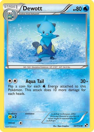 Dewott (30) (/114) Reverse Holofoil [BW: Base Set] Pokemon Single Pokémon