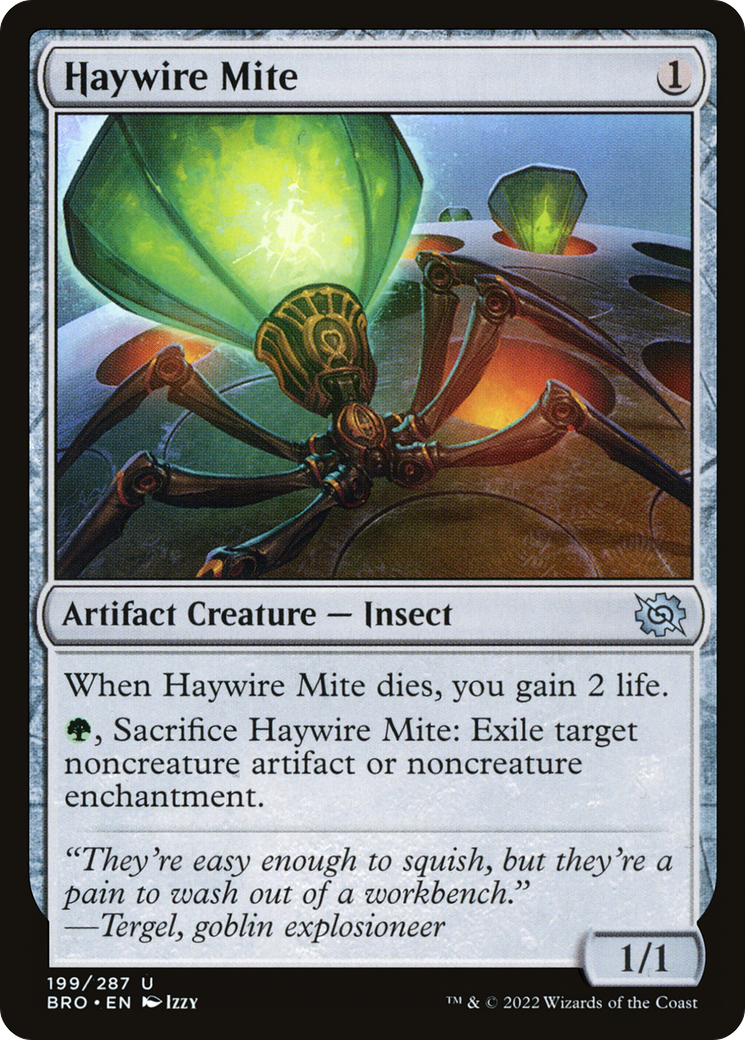 Haywire Mite (BRO-199) [The Brothers' War] Foil MTG Single Wizards of the Coast