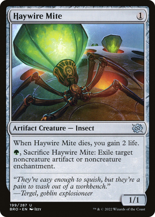 Haywire Mite (BRO-199) [The Brothers' War] MTG Single Wizards of the Coast