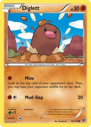 Diglett (58/146) [XY: Base Set] Pokemon Single Pokémon