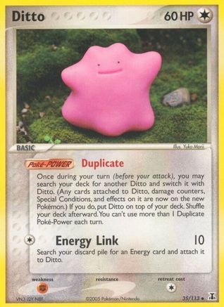 Ditto (35/113) [EX: Delta Species] Pokemon Single Pokémon