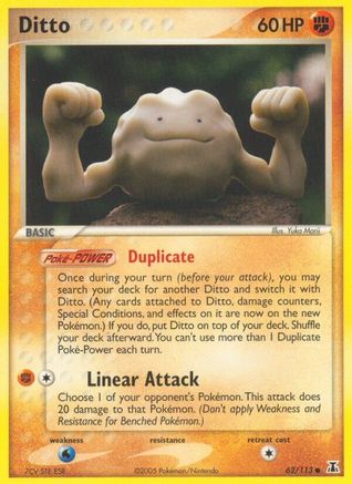 Ditto (Geodude) (62/113) [EX: Delta Species] Pokemon Single Pokémon