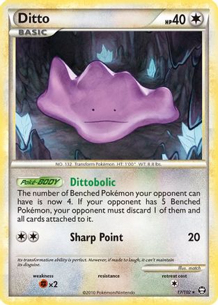 Ditto (/102) Reverse Holofoil [HGSS: Triumphant] Pokemon Single Pokémon