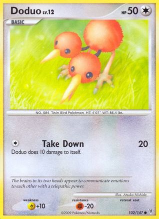 Doduo (/147) Reverse Holofoil [Platinum: Supreme Victors] Pokemon Single Pokémon