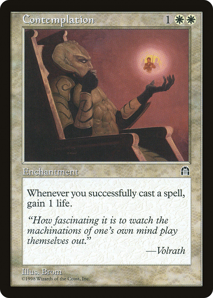 Contemplation (STH-004) [Stronghold] MTG Single Wizards of the Coast