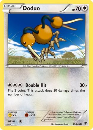 Doduo (/146) Reverse Holofoil [XY: Base Set] Pokemon Single Pokémon
