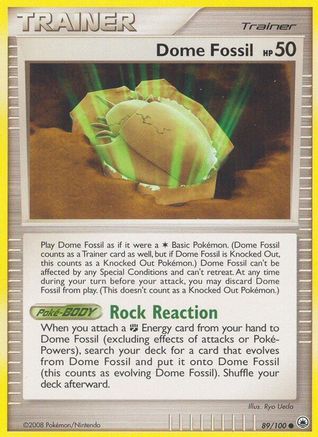 Dome Fossil (89/100) - [DP: Majestic Dawn] Reverse Holofoil Pokemon Single Pokémon