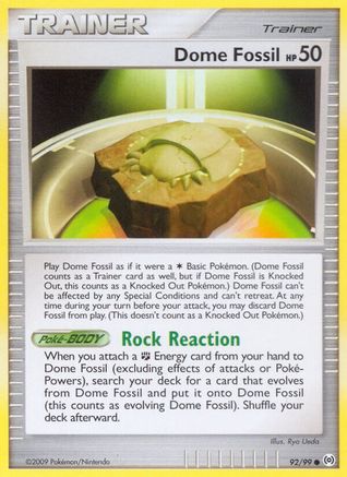 Dome Fossil 92/99 [Platinum: Arceus] Pokemon Single Pokémon