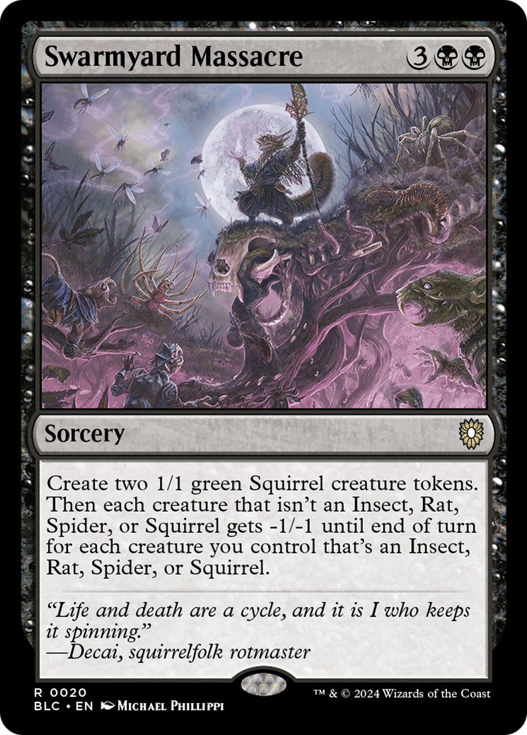 Swarmyard Massacre (BLC-020) [Bloomburrow Commander] MTG Single Wizards of the Coast