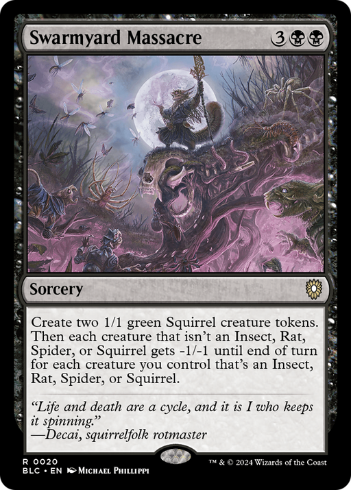 Swarmyard Massacre (BLC-020) [Bloomburrow Commander] MTG Single Wizards of the Coast