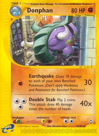 Donphan (/147) [Vintage: Aquapolis] Pokemon Single Pokémon