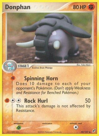 Donphan (/107) Reverse Holofoil [EX: Deoxys] Pokemon Single Pokémon