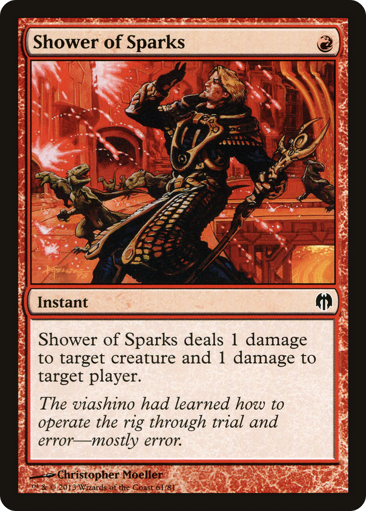 Shower of Sparks (DDL-061) [Misc] Duel Decks: Heroes vs. Monsters MTG Single Wizards of the Coast