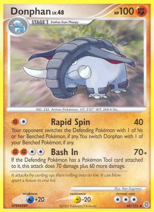 Donphan (/132) Reverse Holofoil [DP: Secret Wonders] Pokemon Single Pokémon