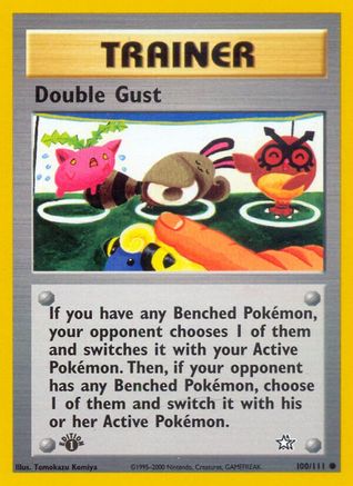 Double Gust (100/111) - [Vintage: Neo Genesis] 1st Edition Pokemon Single Pokémon