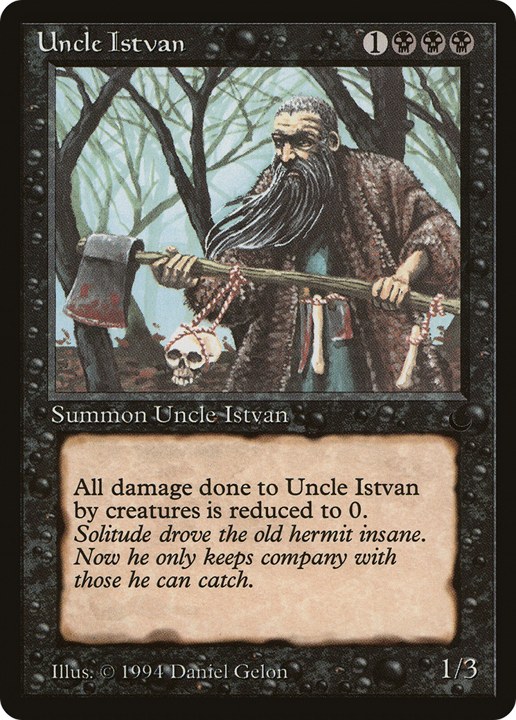 Uncle Istvan (DRK-054) [Oldschool] The Dark MTG Single Wizards of the Coast