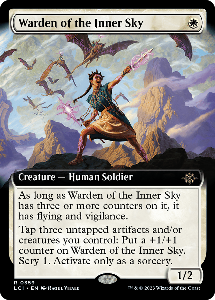 Warden of the Inner Sky (LCI-359) [The Lost Caverns of Ixalan] (Extended Art) Foil MTG Single Wizards of the Coast