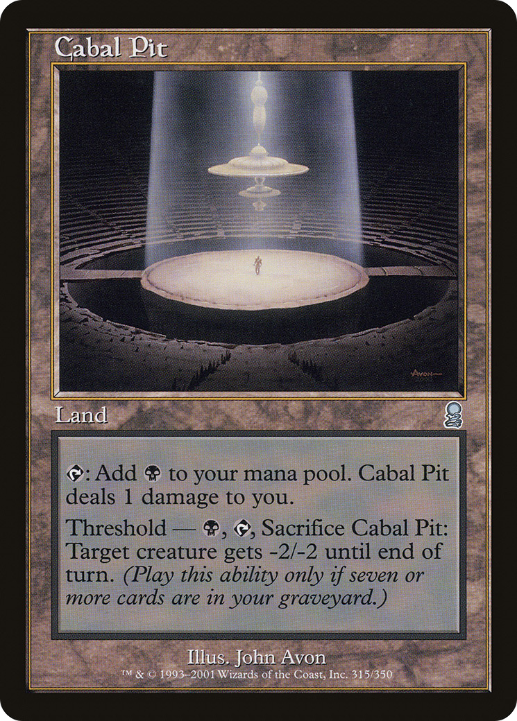 Cabal Pit (ODY-315) [Odyssey] Foil MTG Single Wizards of the Coast