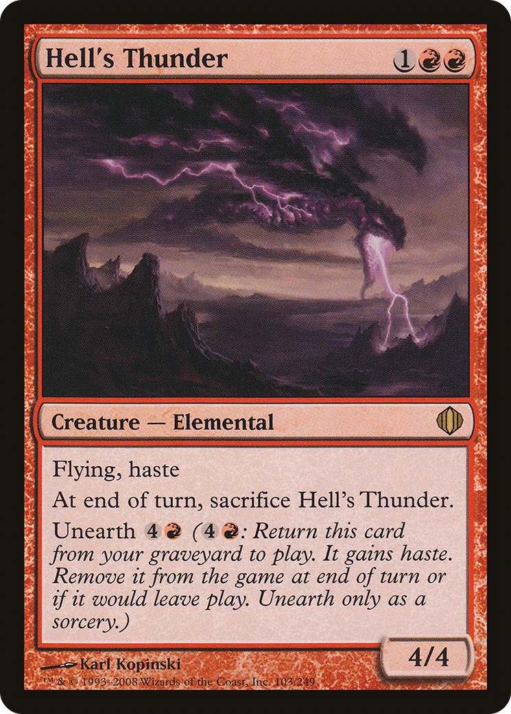 Hell's Thunder (ALA-103) [Shards of Alara] Foil MTG Single Wizards of the Coast