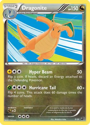 Dragonite (5/20) - [BW: Dragon Vault] Holofoil Pokemon Single Pokémon