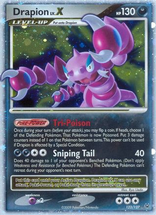 Drapion LV.X (/127) Holofoil [Platinum: Base set] Pokemon Single Pokémon