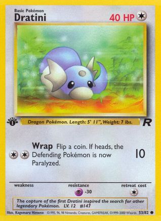 Dratini (53/82) 1st Edition [Vintage: Team Rocket] Pokemon Single Pokémon