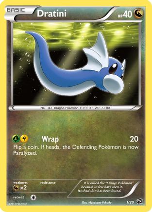 Dratini (1/20) Holofoil [BW: Dragon Vault] Pokemon Single Pokémon