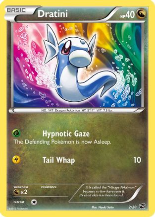 Dratini (2/20) Holofoil [BW: Dragon Vault] Pokemon Single Pokémon
