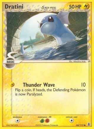 Dratini - 066/113 (Delta Species) (66/113) [EX: Delta Species] Pokemon Single Pokémon