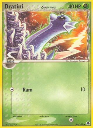 Dratini (Delta Species) (46/101) [EX: Dragon Frontiers] Pokemon Single Pokémon