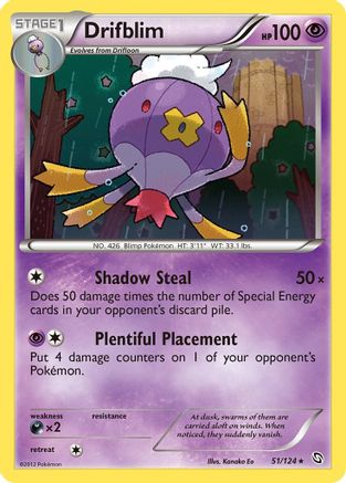 Drifblim (/124) Reverse Holofoil [BW: Dragons Exalted] Pokemon Single Pokémon