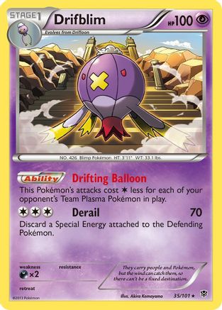 Drifblim (/101) Reverse Holofoil [BW: Plasma Blast] Pokemon Single Pokémon