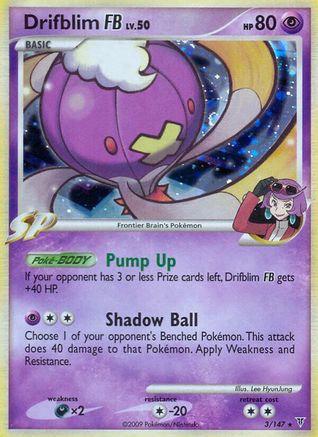 Drifblim FB (/147) Holofoil [Platinum: Supreme Victors] Pokemon Single Pokémon