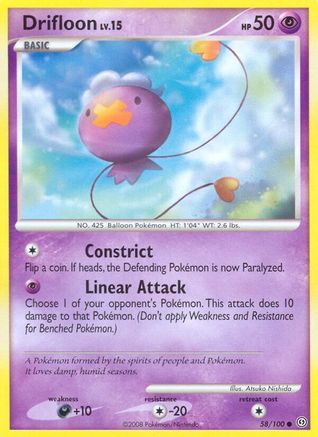 Drifloon (/100) Reverse Holofoil [DP: Stormfront] Pokemon Single Pokémon