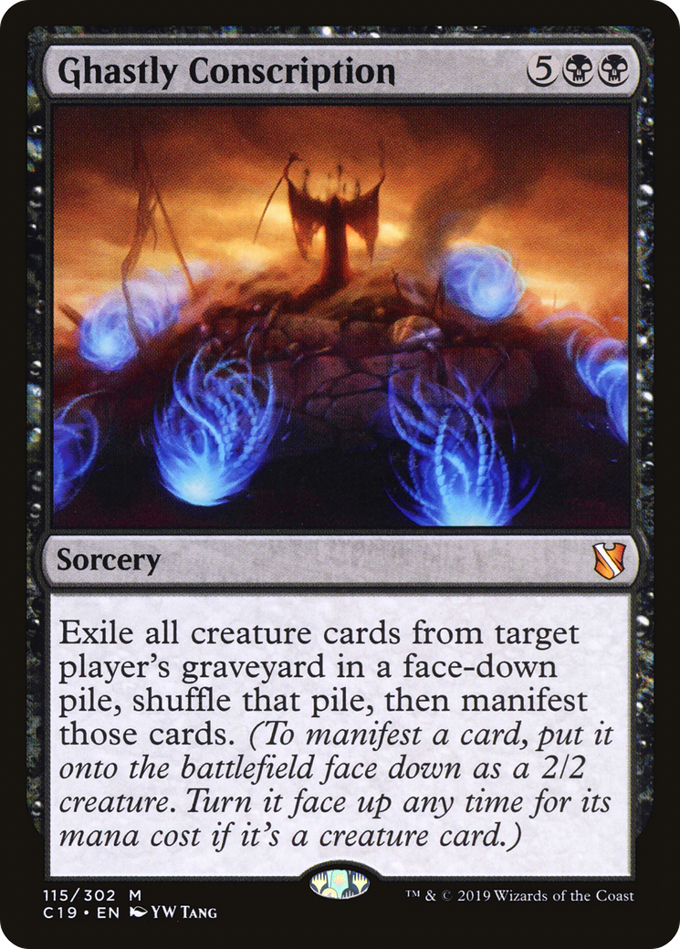Ghastly Conscription (C19-115) [Commander 2019] MTG Single Wizards of the Coast