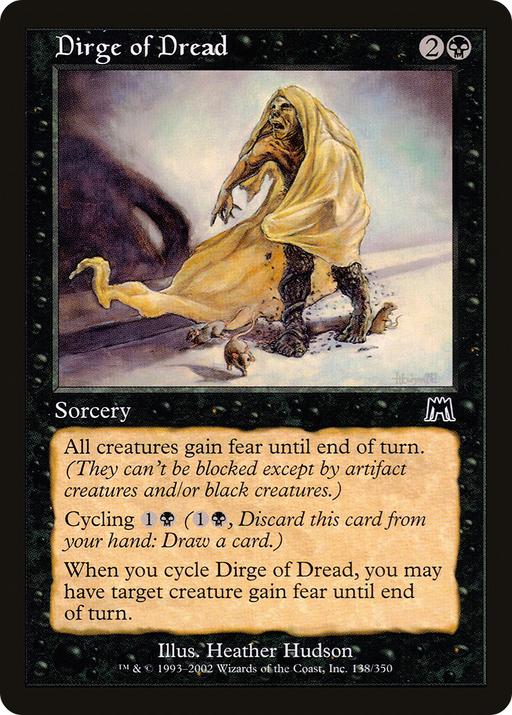 Dirge of Dread (ONS-138) [Onslaught] Foil MTG Single Wizards of the Coast