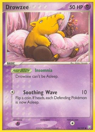 Drowzee (54/109) Reverse Holofoil [EX: Team Rocket Returns] Pokemon Single Pokémon