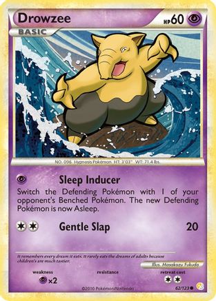 Drowzee (62/123) Reverse Holofoil [HGSS: Base Set] Pokemon Single Pokémon