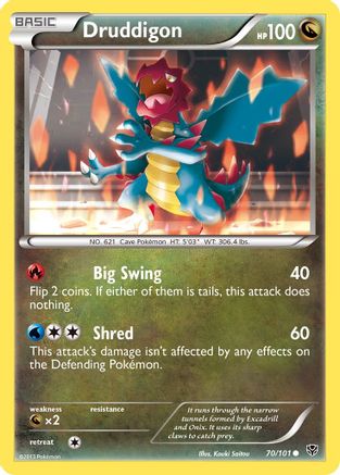 Druddigon (/101) Reverse Holofoil [BW: Plasma Blast] Pokemon Single Pokémon