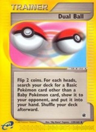 Dual Ball (/165) Reverse Holofoil [Vintage: Expedition] Pokemon Single Pokémon