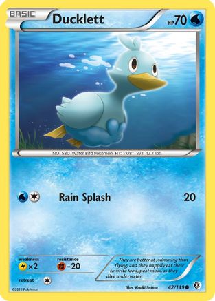 Ducklett (/149) [BW: Boundaries Crossed] Pokemon Single Pokémon