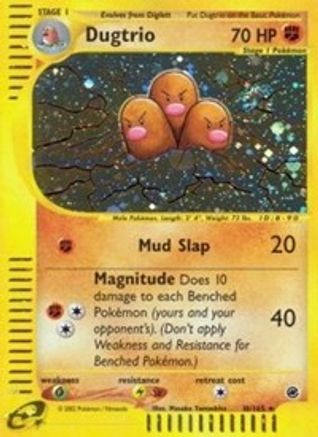 Dugtrio (10) (/165) Holofoil [Vintage: Expedition] Pokemon Single Pokémon