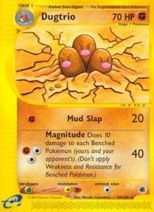Dugtrio (44) (/165) [Vintage: Expedition] Pokemon Single Pokémon