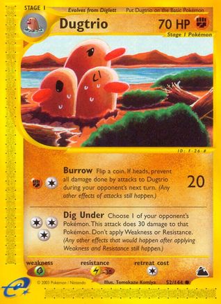 Dugtrio (/144) Reverse Holofoil [Vintage: Skyridge] Pokemon Single Pokémon